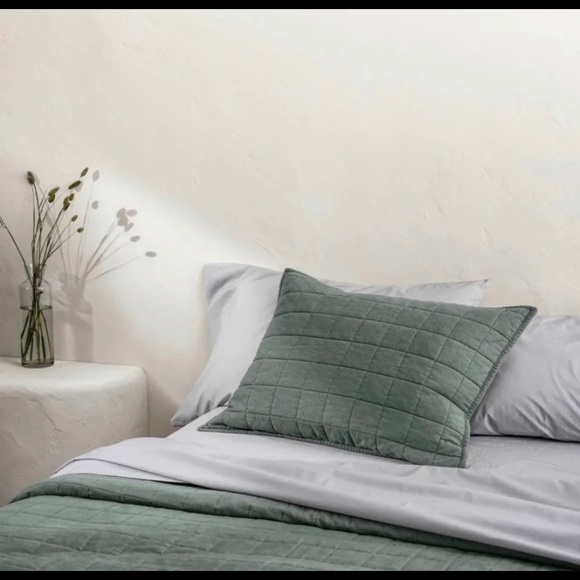 Casaluna Bedding Casaluna Full Washed Supima Percale Sheet Set